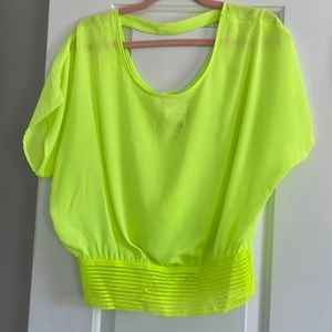 Lime green blouse